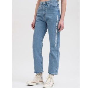 LEVIS x FENG CHEN WANG Embroidered Straight Jeans - NWOT